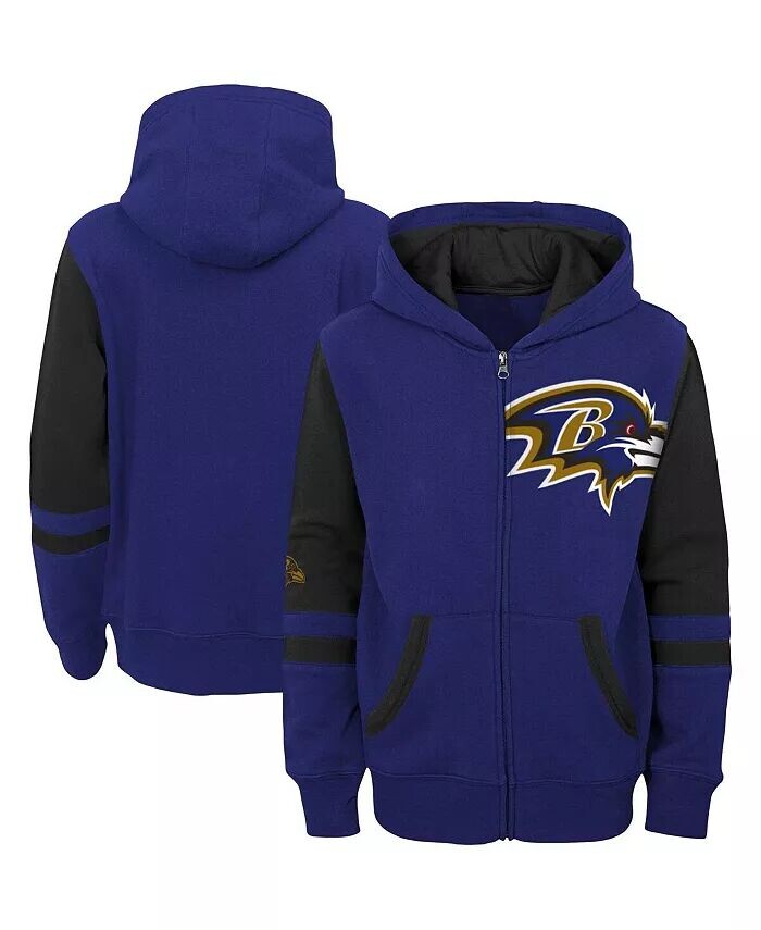 

Фиолетовый худи Big Boys Baltimore Ravens с цветными блоками и молнией во всю длину Outerstuff, фиолетовый