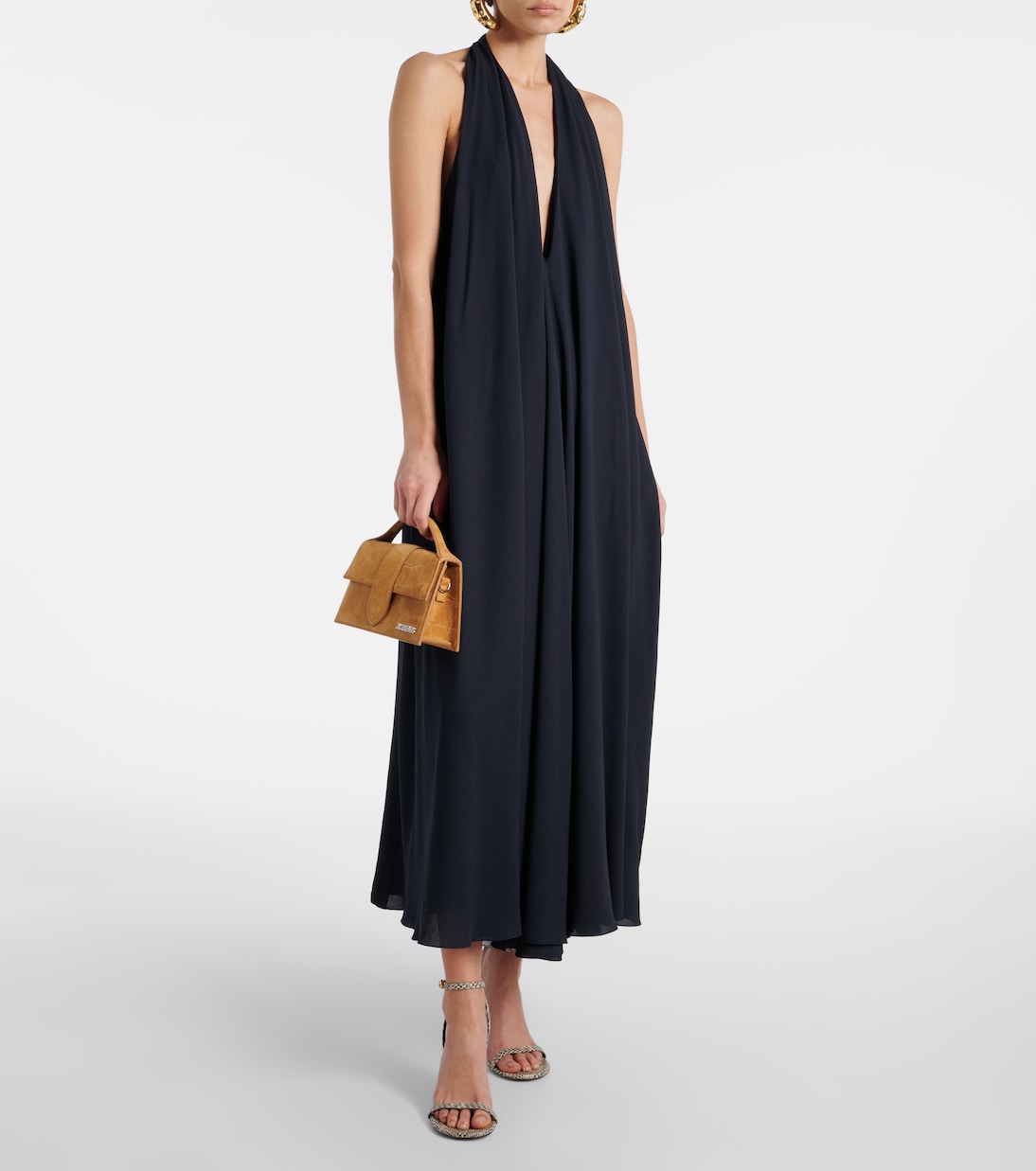 Сандалии Bisou из тисненой кожи Jacquemus, бежевый — фото 3