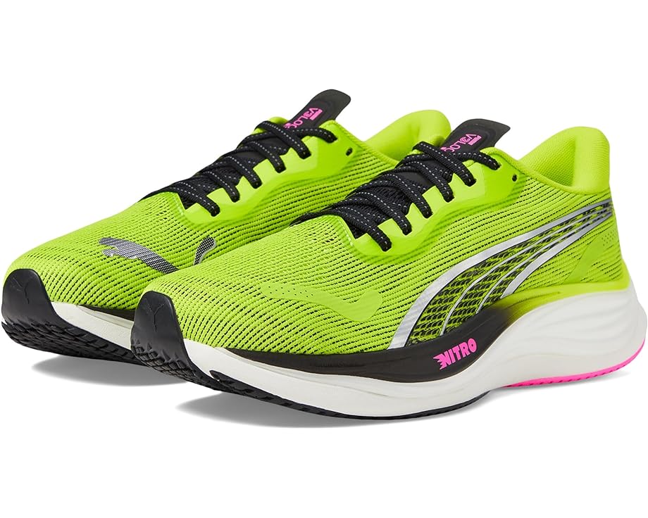 

Кроссовки PUMA Velocity Nitro 3 Psychedelic Rush, цвет Lime Pow/PUMA Black/Poison Pink