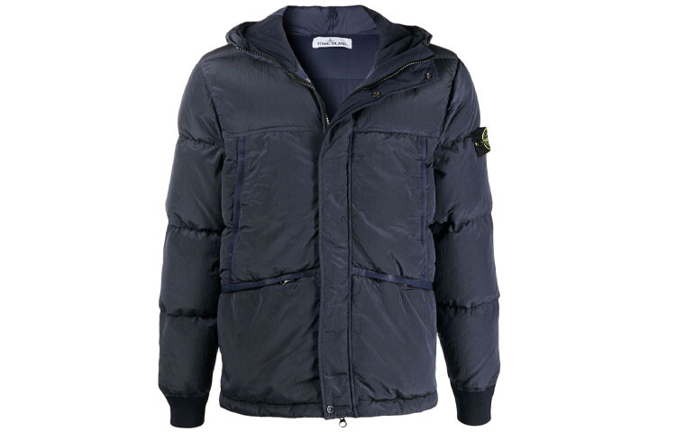 

Пуховик мужской темно-синий Stone Island, синий