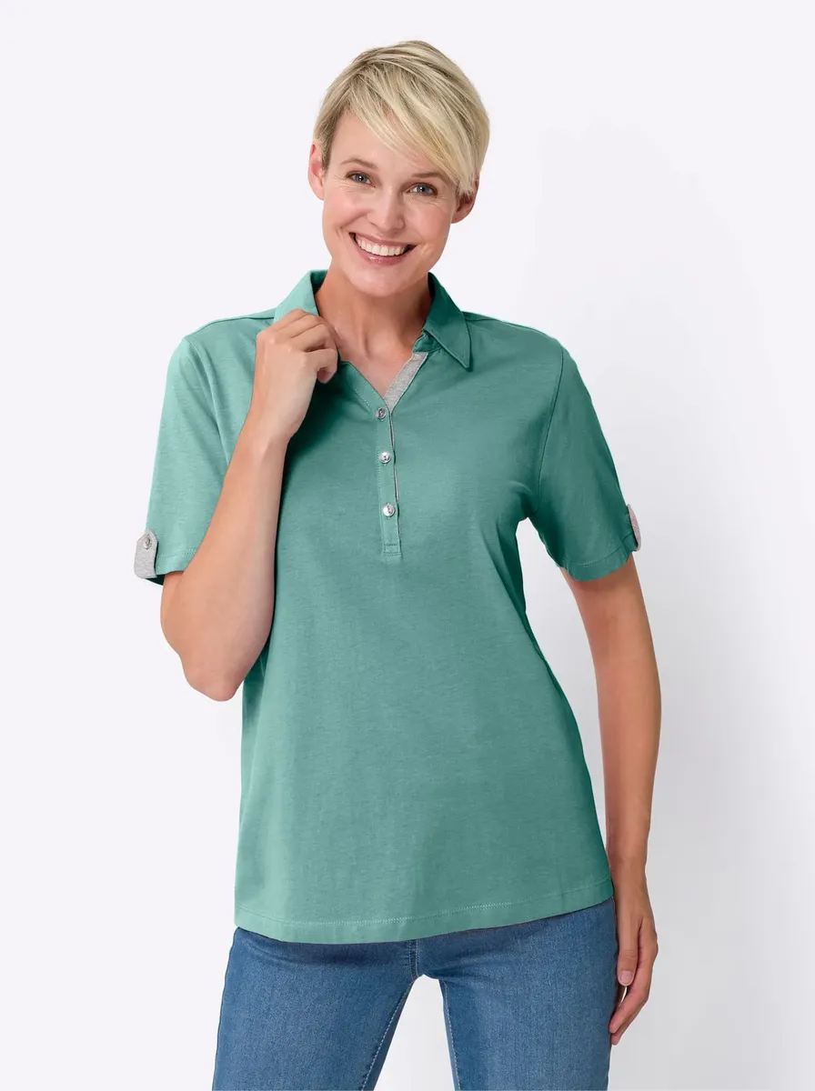 

Рубашка-поло Classic Basics "Poloshirt", цвет Salbei