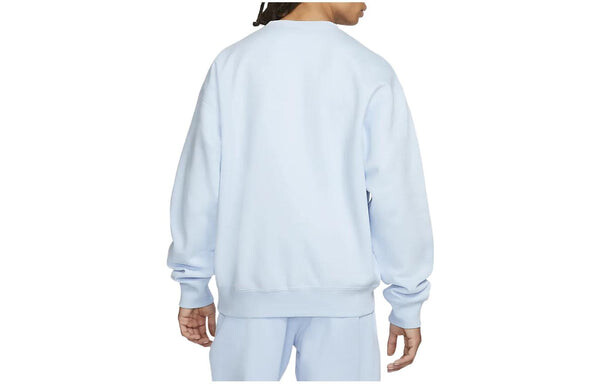 Толстовка Nike solo swoosh crew neck sweatshirt 'Pastel blue', синий — фото 2