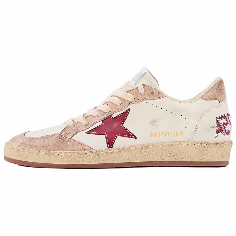 Golden Goose Низкие кроссовки для скейтбординга Ball Star, женские, белые