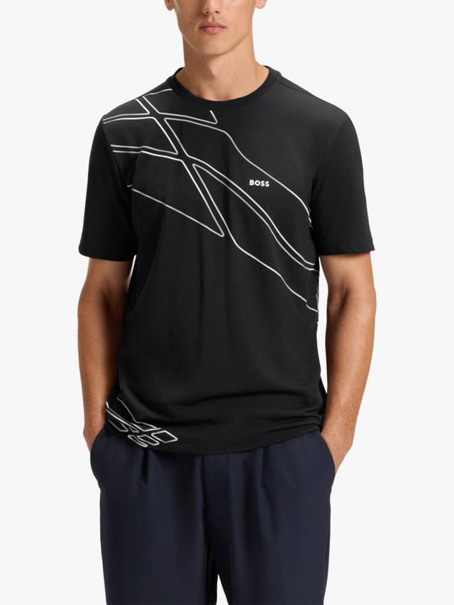 

BOSS футболка с геометрическим принтом из хлопковой смеси HUGO BOSS, Dark Blue