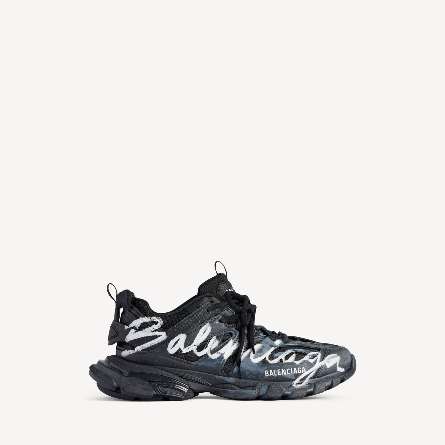 

BALENCIAGA Мужские кроссовки Track Signature в черно-белом цвете