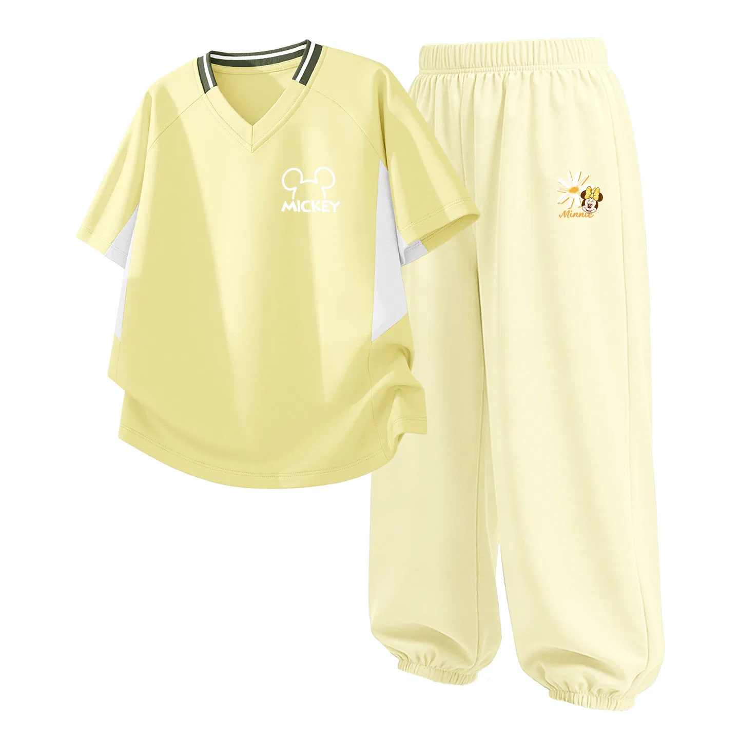 Детский спортивный костюм Casual Sportswear 2 Piece Set Disney, Thick Board Di Line K Yellow+Di Prosperity Flower K Sunrise Yellow