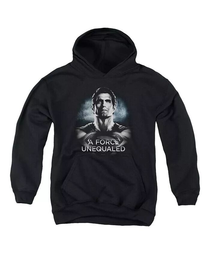 

Толстовка с капюшоном Unqualed Pull Over Hoodie для мальчиков и подростков Batman V Superman, черный