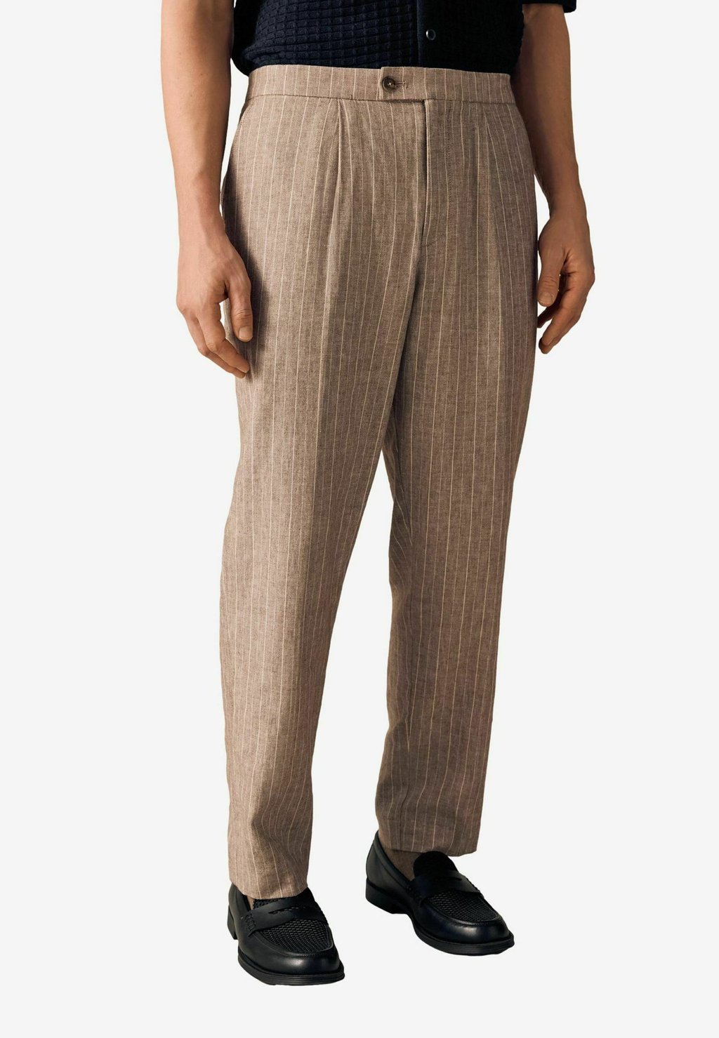 

Брюки REGULAR FIT-STRIPE ELASTICATED BACK Next, бежевый