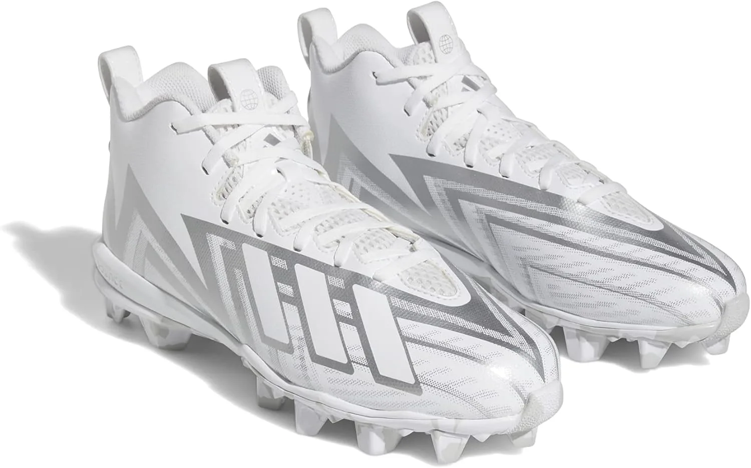 Футбольные бутсы Adidas Men's Freak Spark MD 23, белый/металлик — фото 2