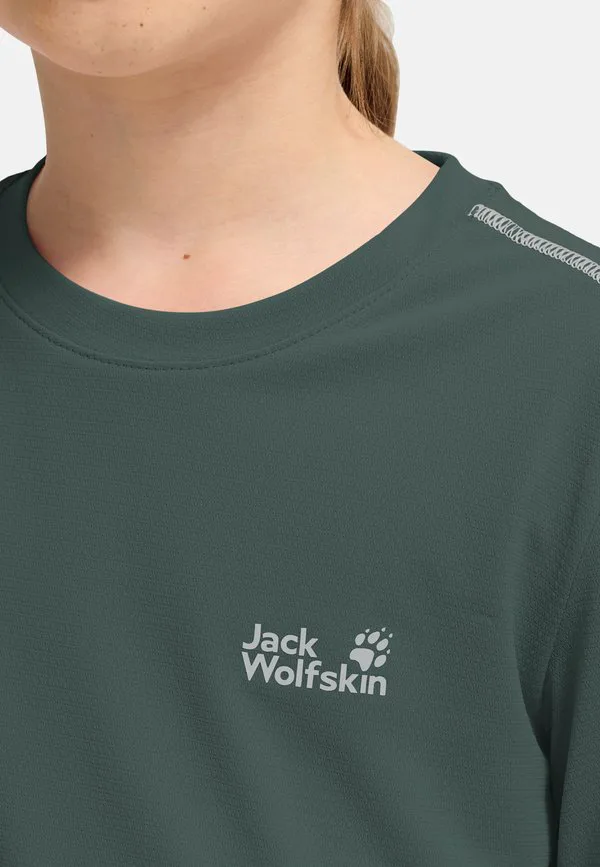 Расклешенная футболка с длинными рукавами Jack Wolfskin, Sago Palm — фото 3