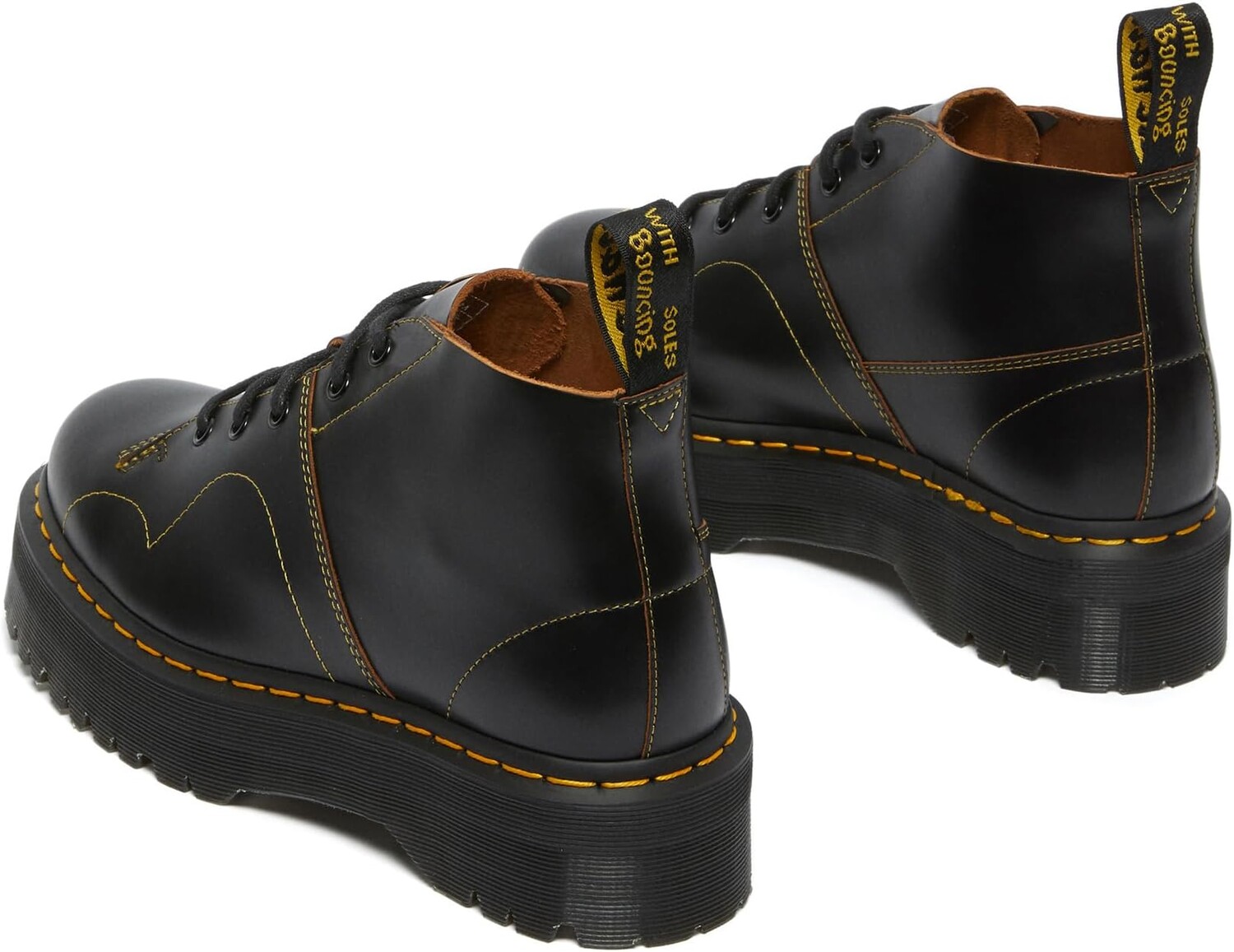 Мужские ботинки Dr. Martens черного цвета на толстой подошве — фото 4