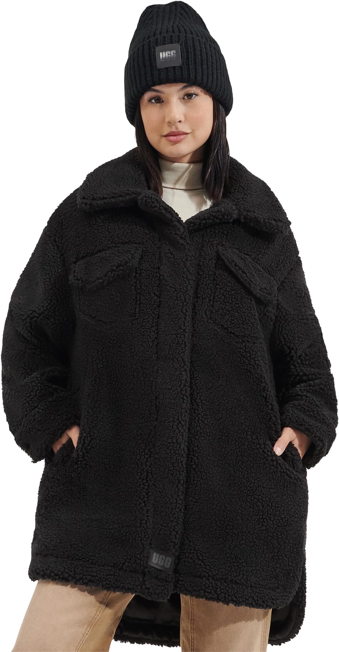 

Куртка UGG Frankie Uggfluff Shirt Jacket, черный