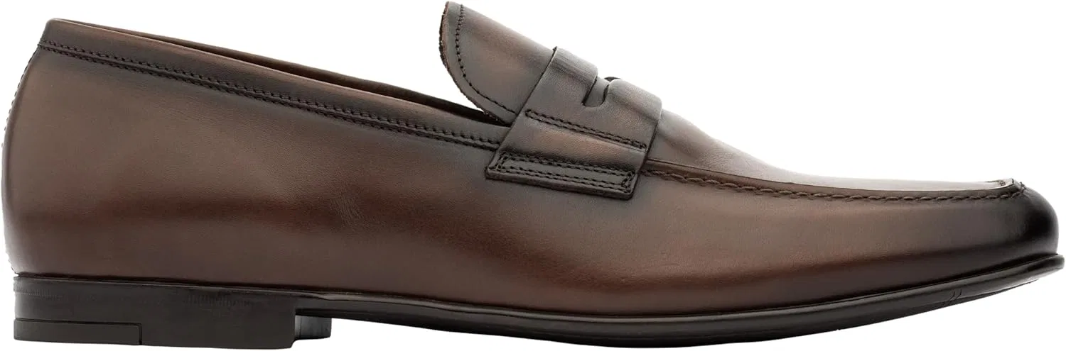 Лоферы Alek To Boot New York, Burnished Brown — фото 3