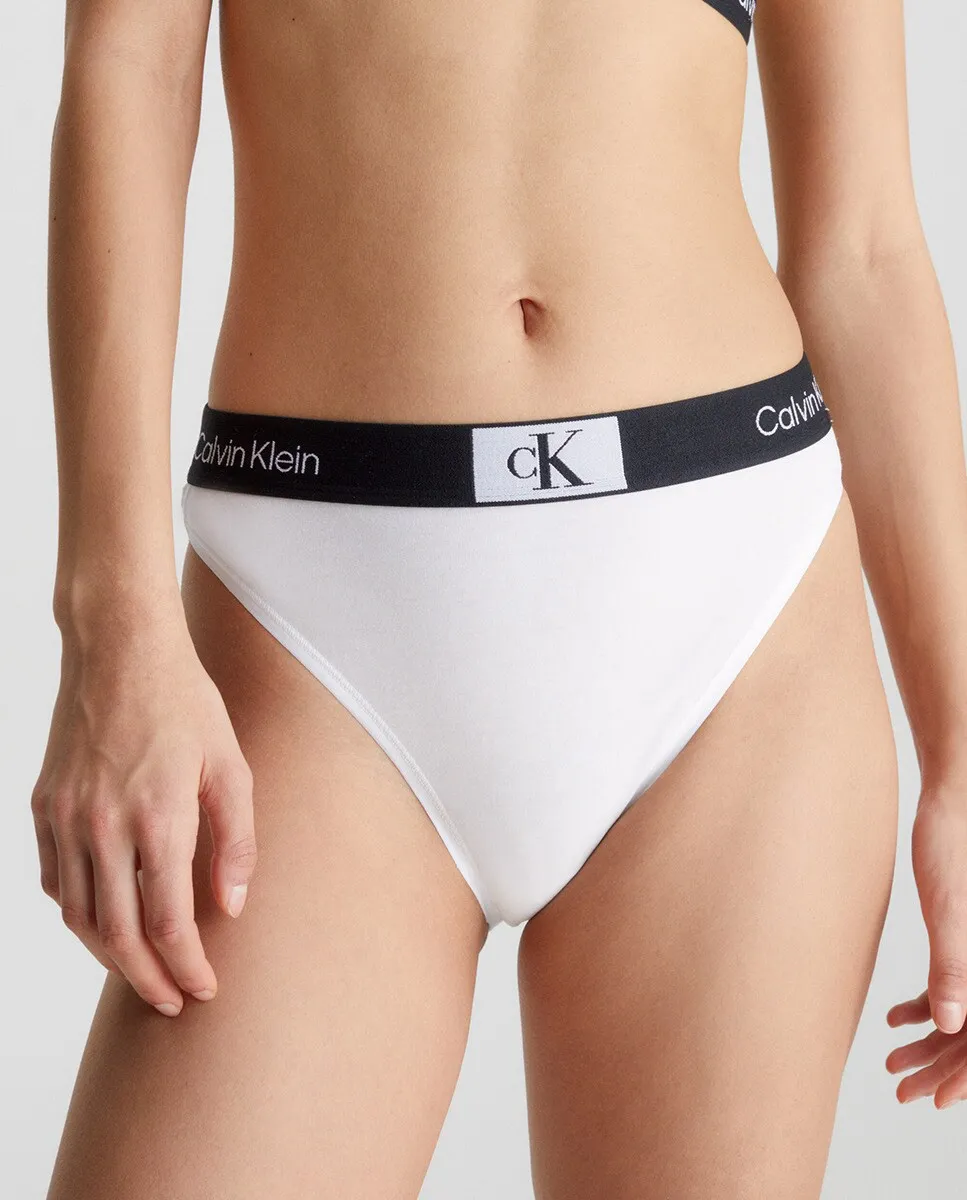 

Бразильское платье с завышенной талией, хлопок 1996 г Calvin Klein, белый
