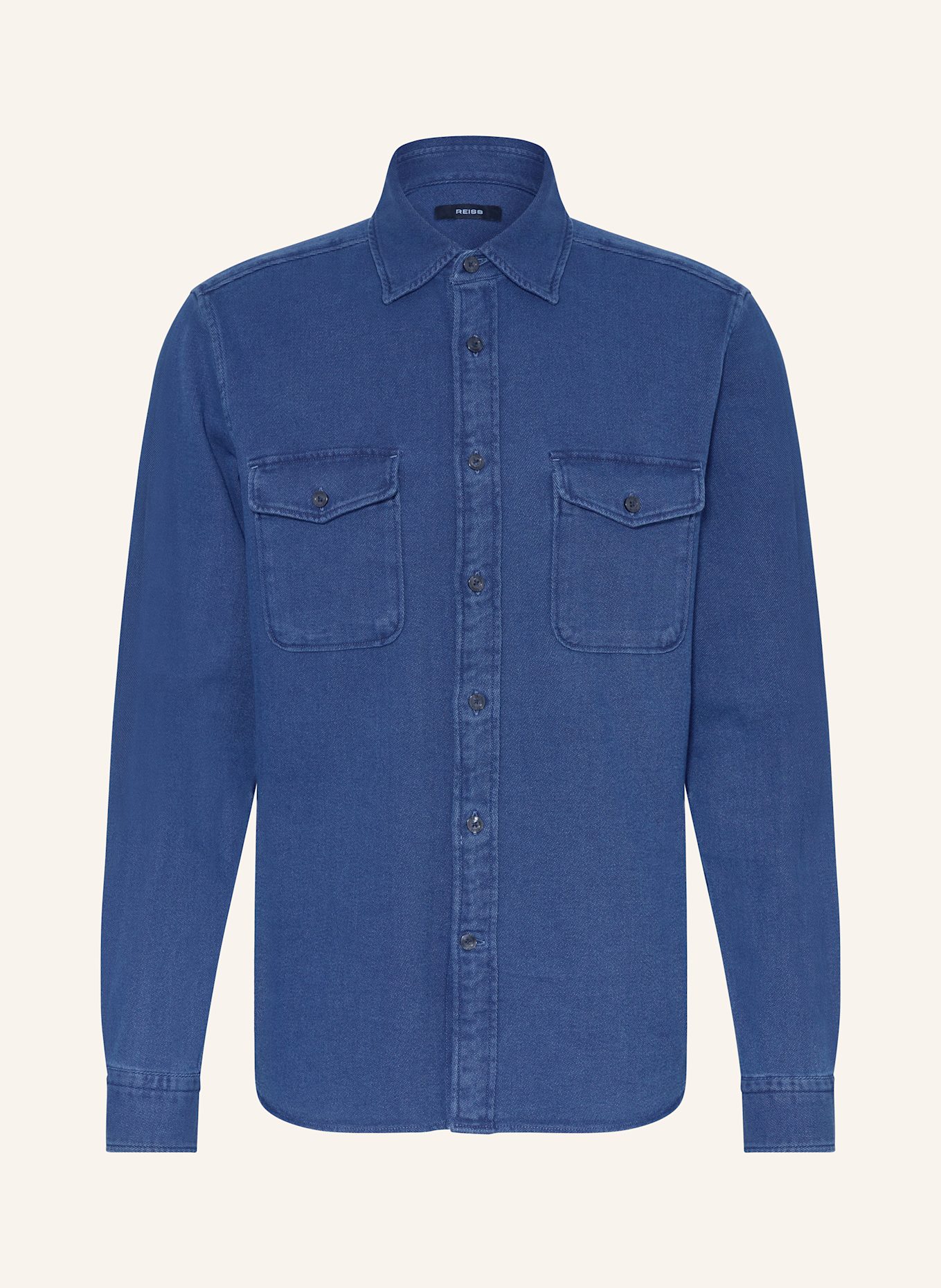 

Рубашка McIlroy Regular Fit Reiss, синий