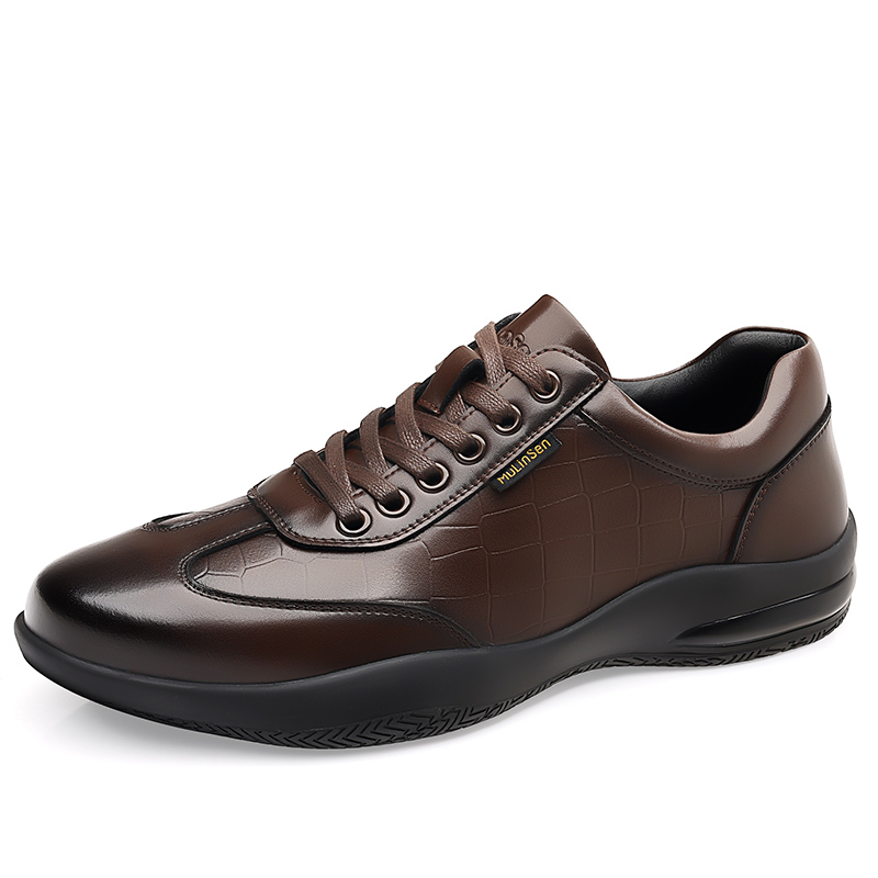 

Mulinsen Низкие повседневные туфли мужские черно-коричневые, цвет Brown