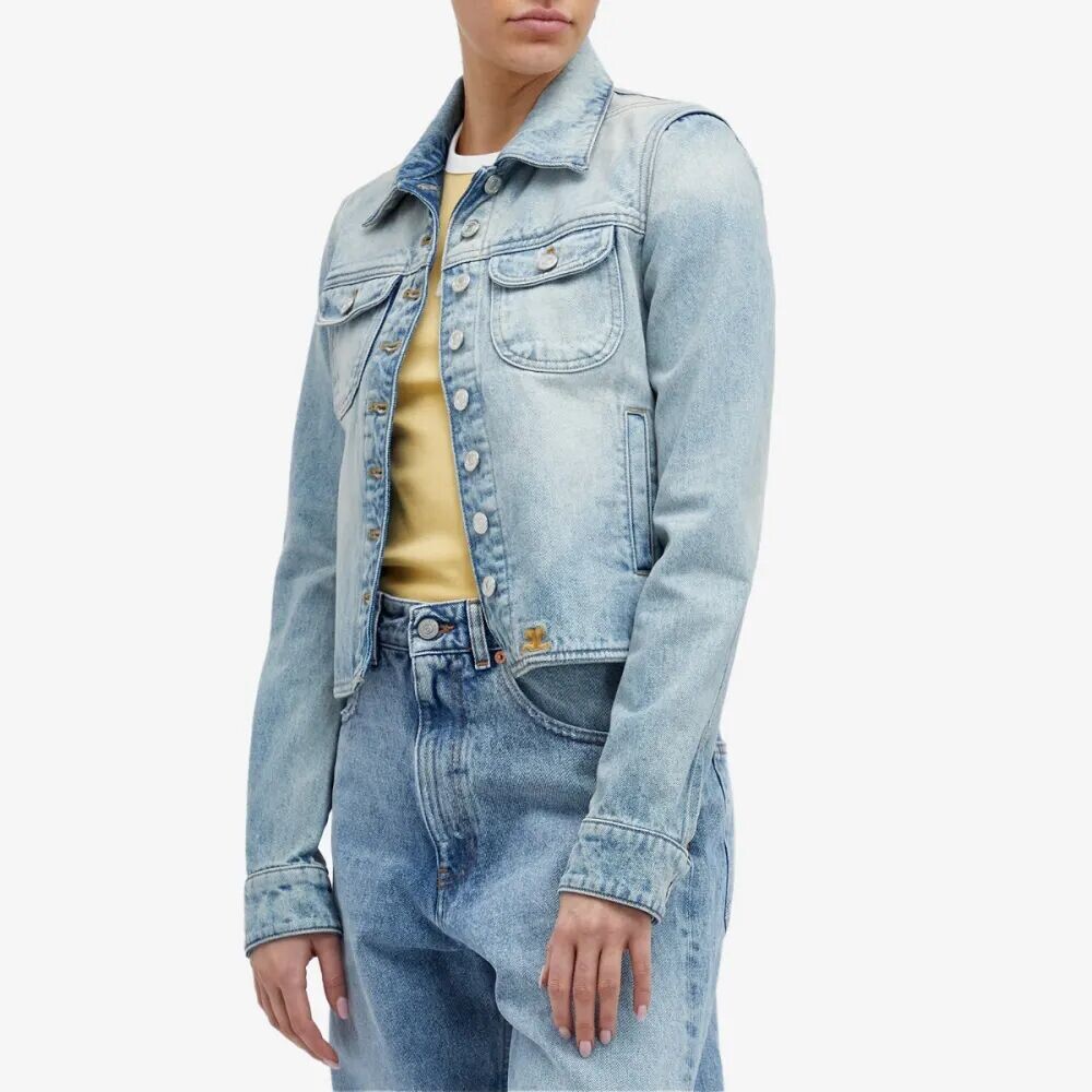 

Courrèges Синяя джинсовая куртка Multiflex Trucker, синий