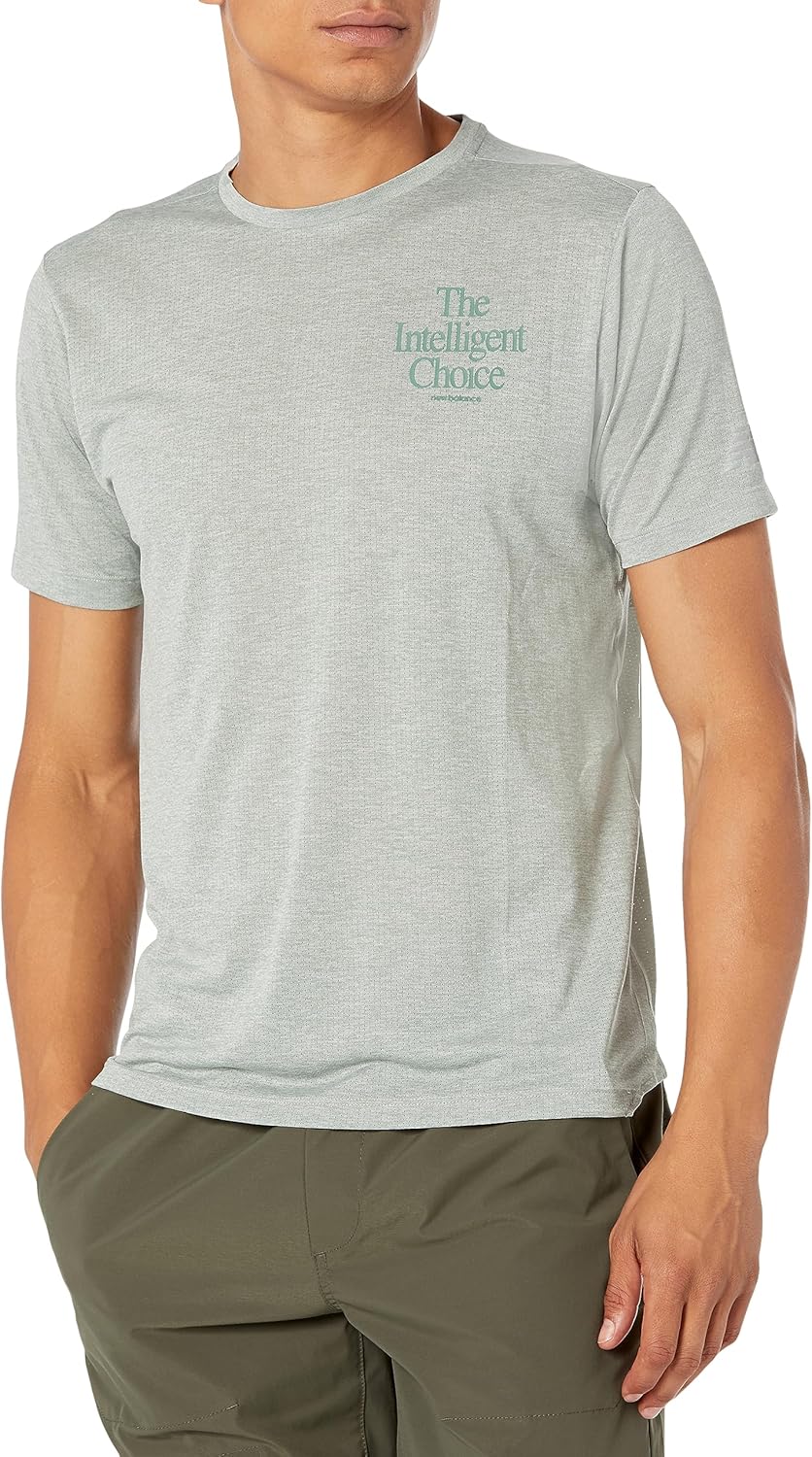 

New Balance мужские Accelerate с коротким рукавом 20, Juniper Heather