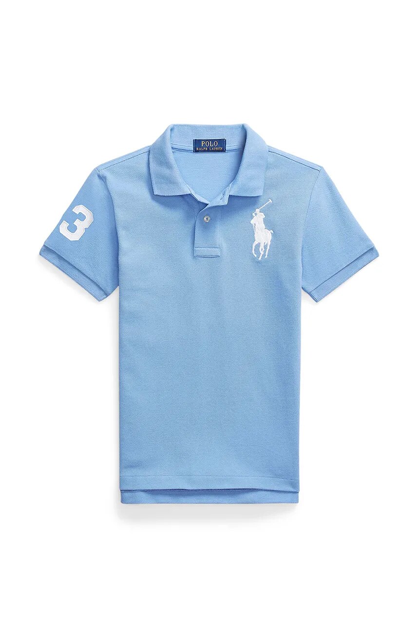 

Хлопковое поло для детей Polo Ralph Lauren, синий