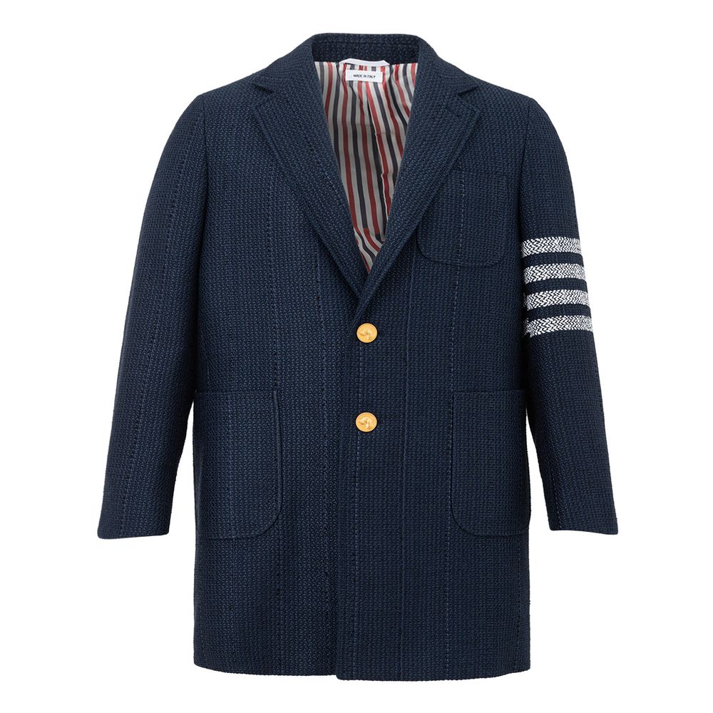 

Элегантная акриловая синяя куртка для мужчин Thom Browne
