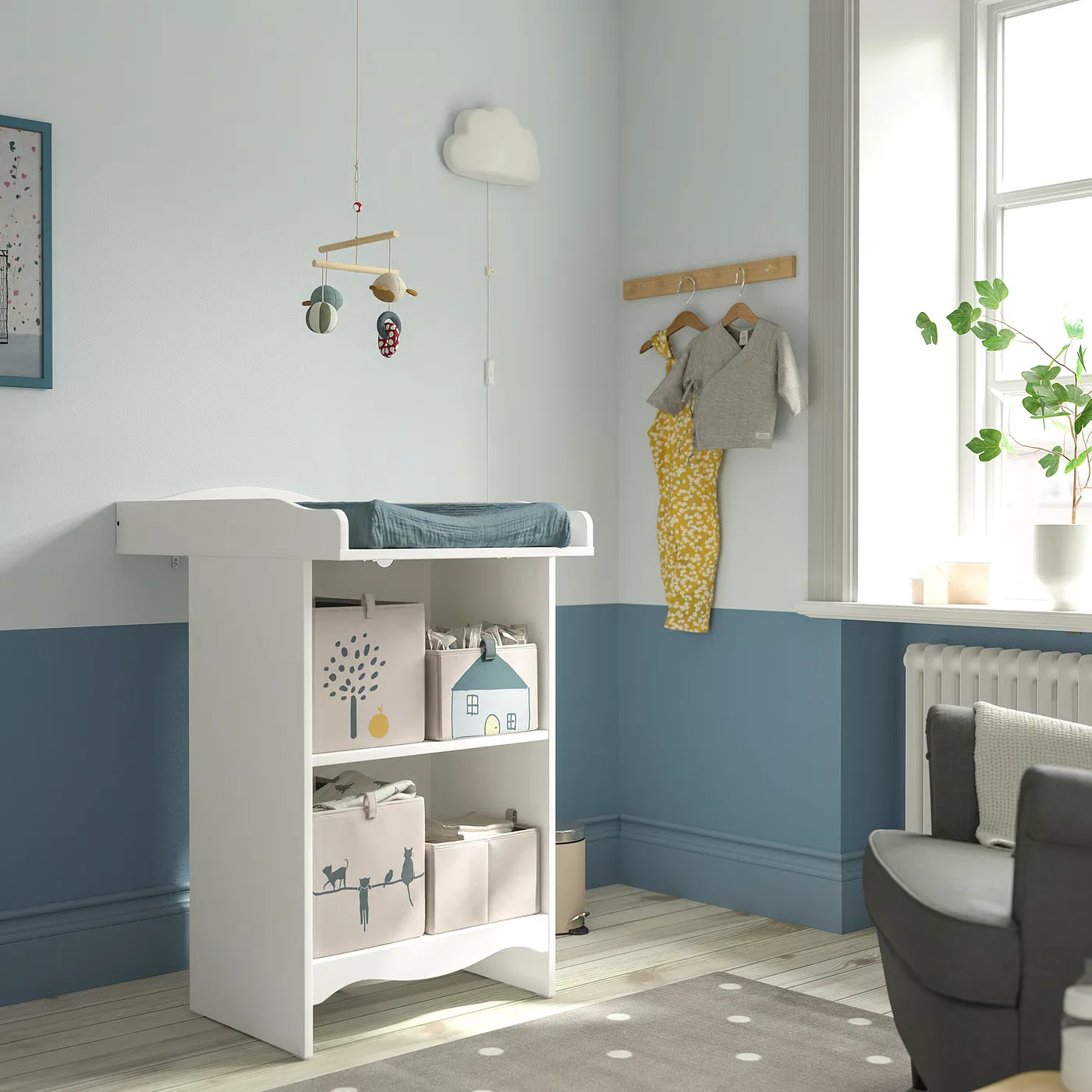 Пеленальный столик/книжная полка, белый Smågöra IKEA — фото 2