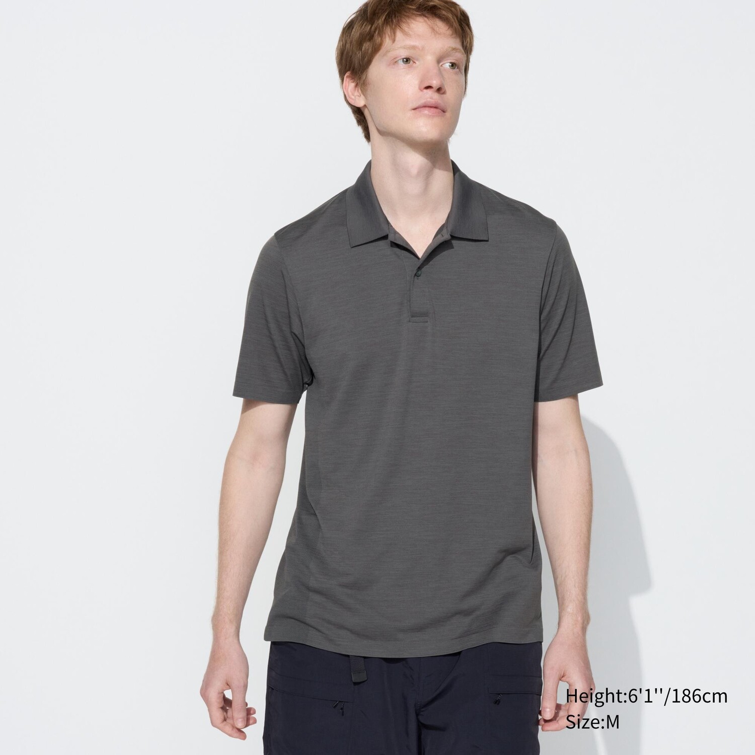 

Поло DRY-EX UNIQLO, серый