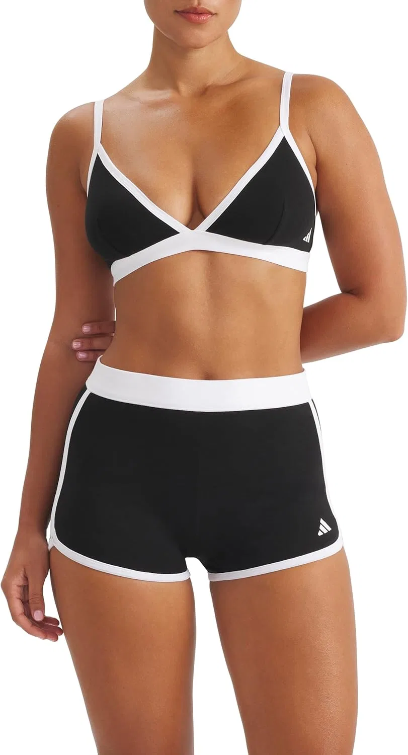 Шорты Active Essentials Cotton Dolphin, adidas, Black — фото 4