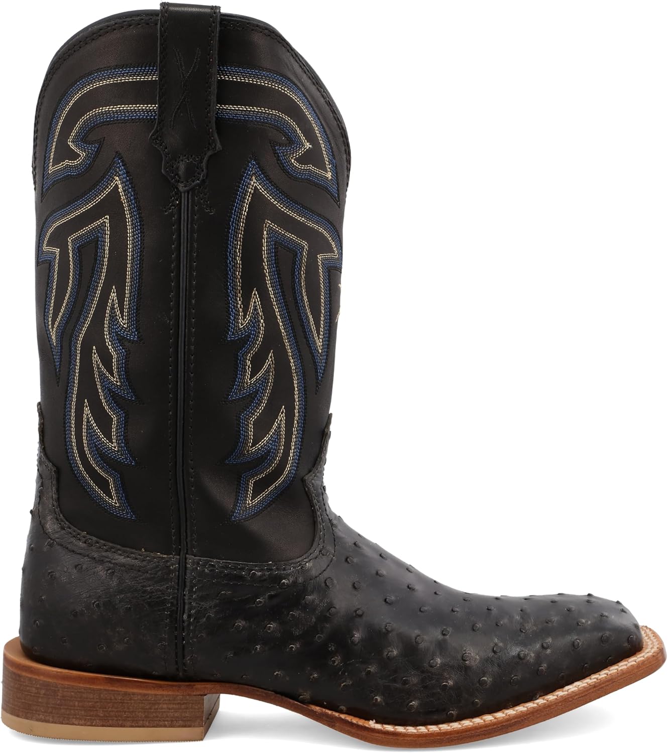 Ковбойские сапоги Twisted X Men's Ruff Stock Western с широким квадратным носком - Mrs0067, Distressed Saddle & Peacock — фото 4