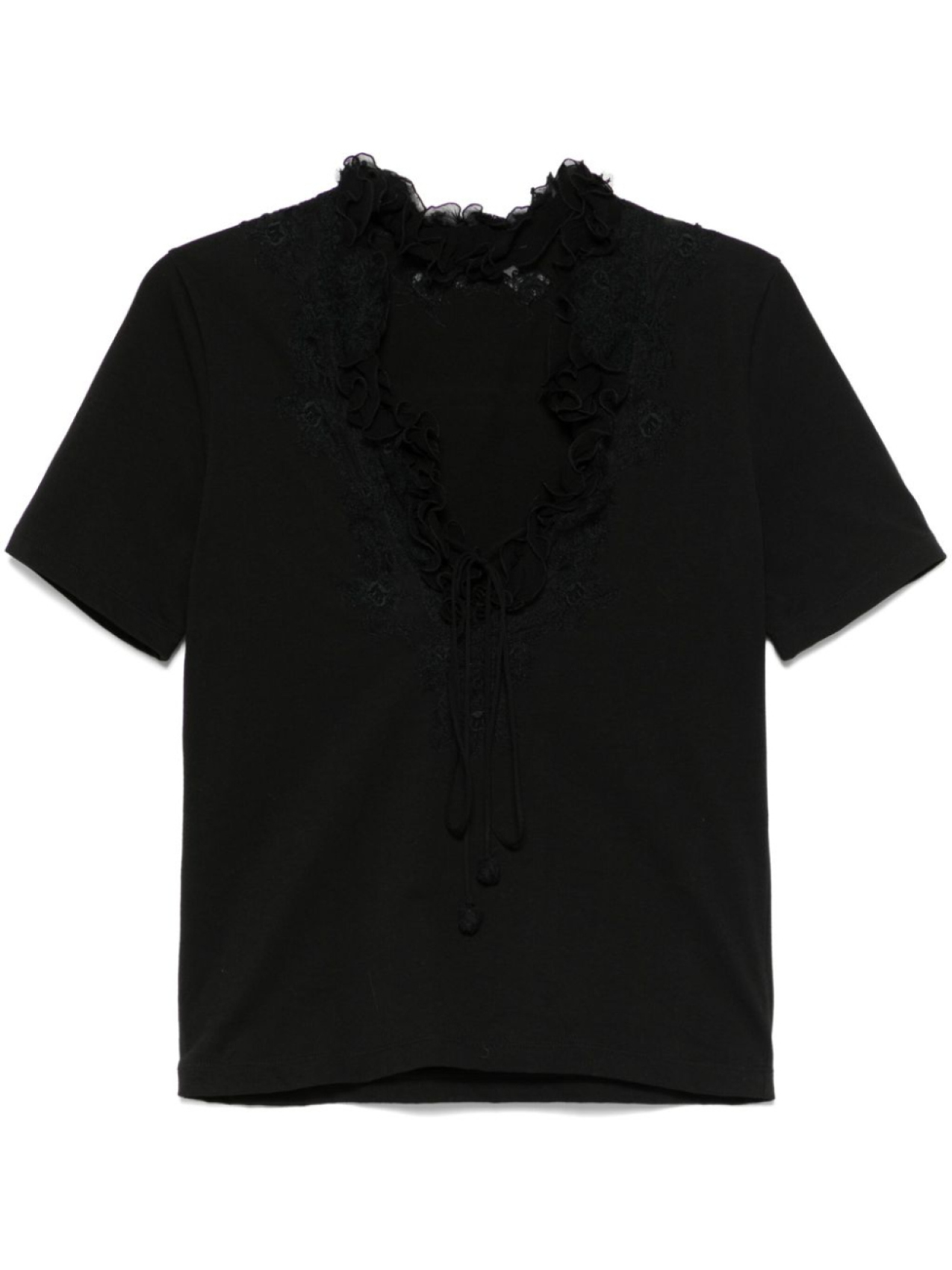 

Ermanno Scervino футболка с оборками, черный