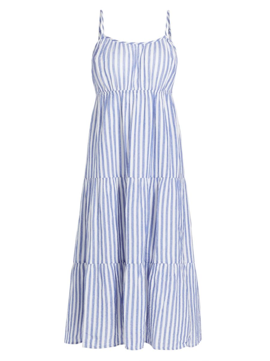 

Платье миди в полоску из хлопка Blakely Rails, цвет Anacapa Blue Stripe