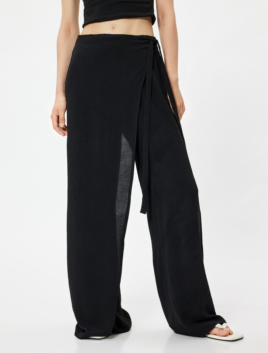 

Тканевые брюки Koton Loose fit Pants, черный