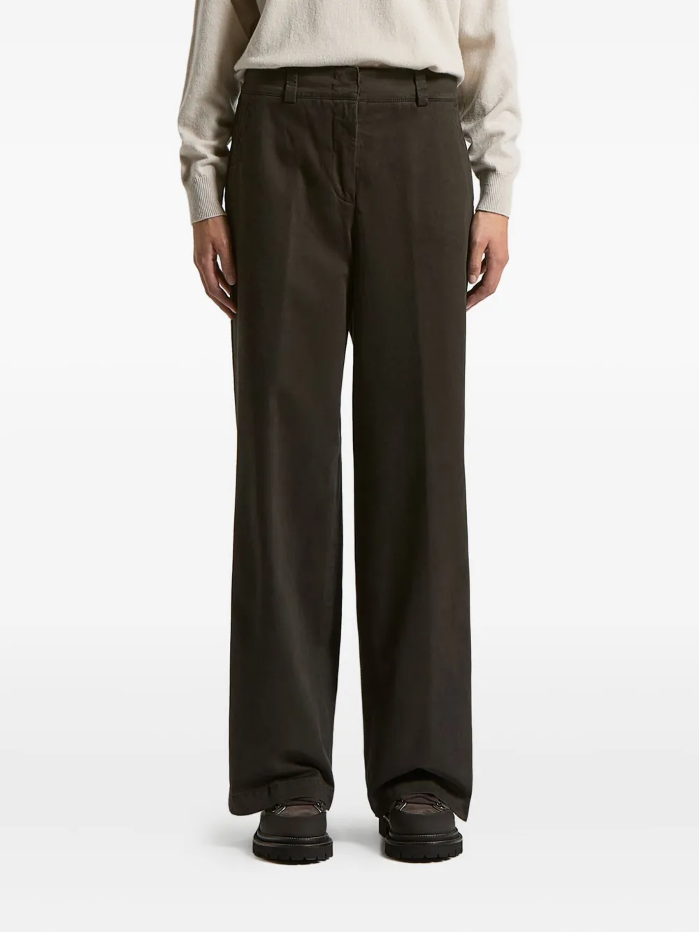 

Брюки с поясными шлевками Peserico, коричневый