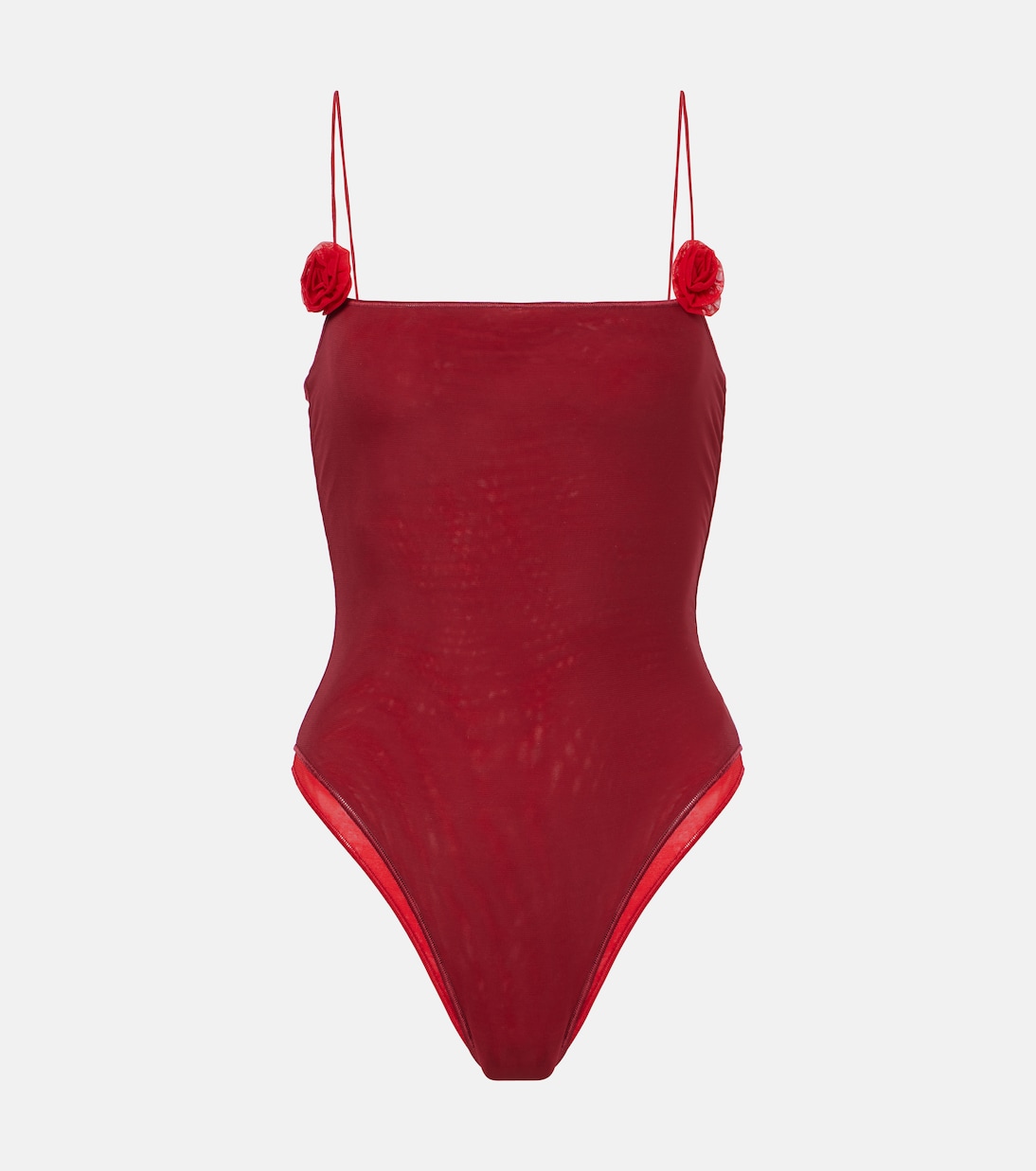 

Купальник с цветочной аппликацией Oséree, Merlot Red