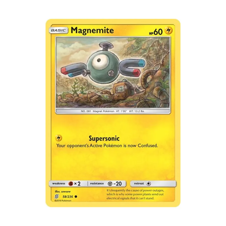 

CCG Магнемит (С) #58/236, Pokemon - SM - Unified Minds - Singles