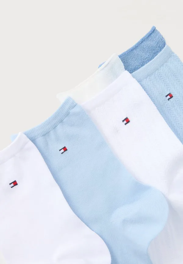 4 упаковки носков Tommy Hilfiger, White/Light Blue — фото 2