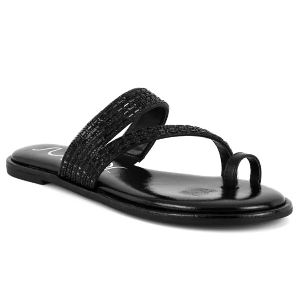Женские плоские сандалии Pacifico Sugar, цвет black pu