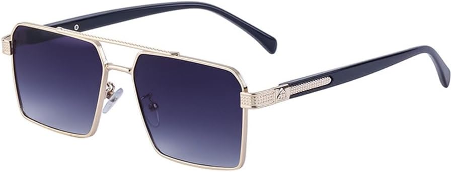 

Солнцезащитные очки в стиле ретро 2027 года для женщин, металлическая оправа с градиентным цветом, мужские деловые очки для вождения, защита от УФ-излучения UV400 MTZJH, 5