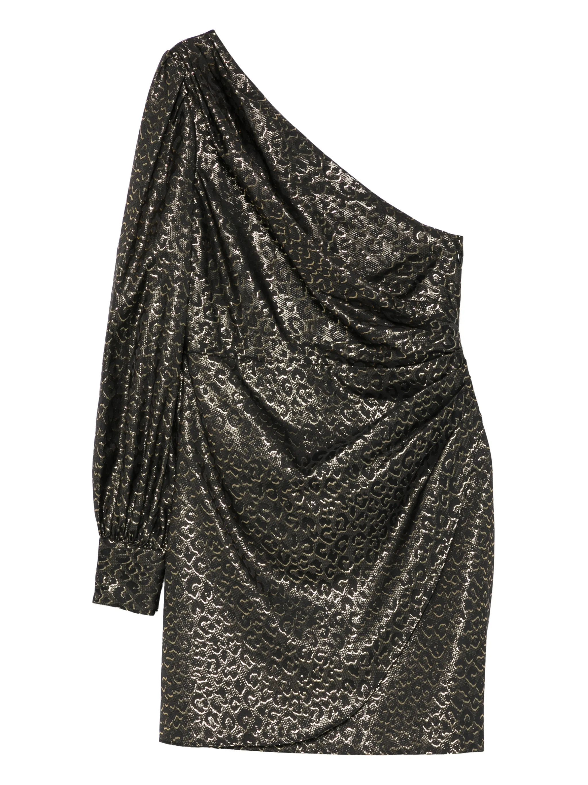 

Платье мини на одно плечо Lauren Ralph Lauren, черный