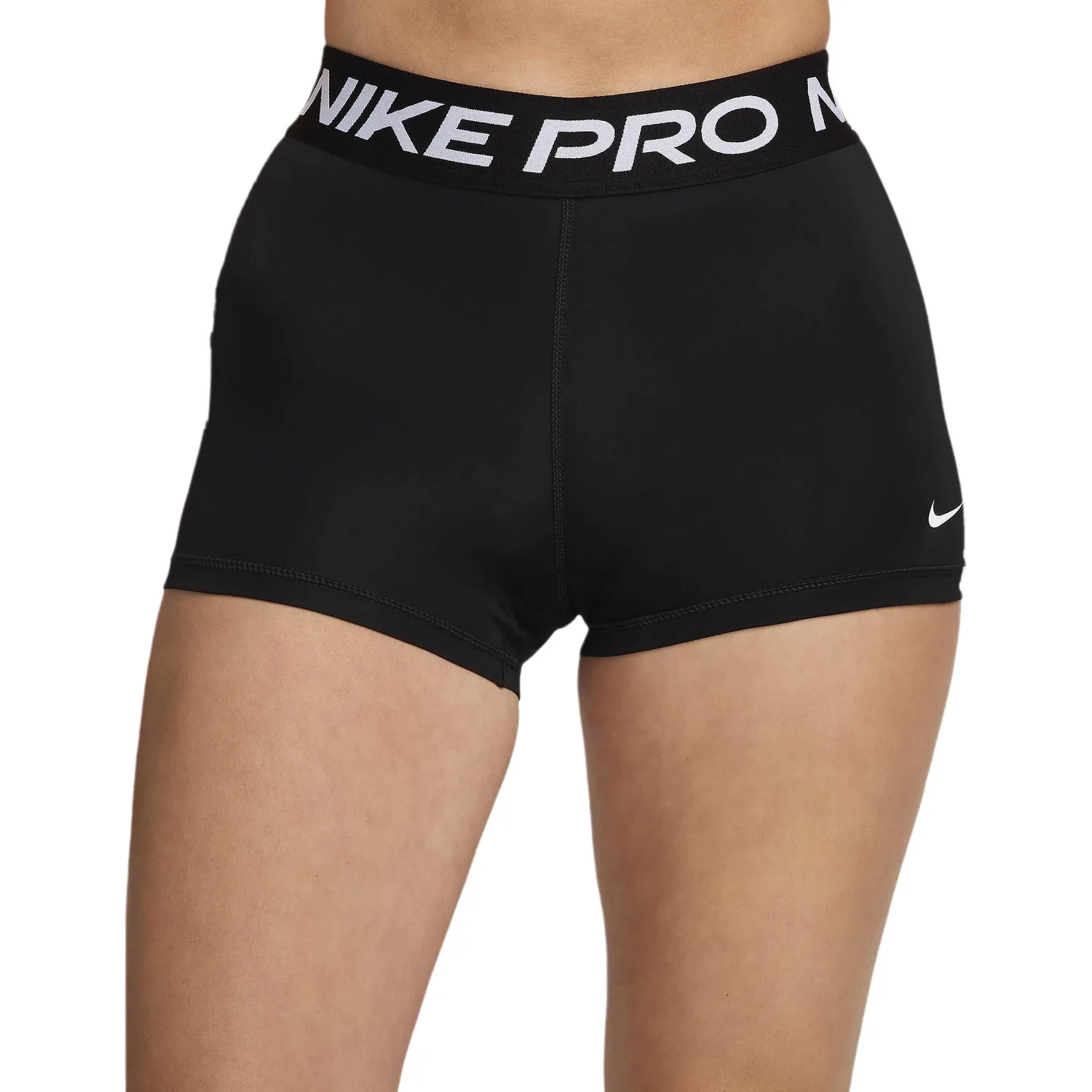 Женские велосипедные шорты с завышенной талией 3" Nike, черный — фото 3