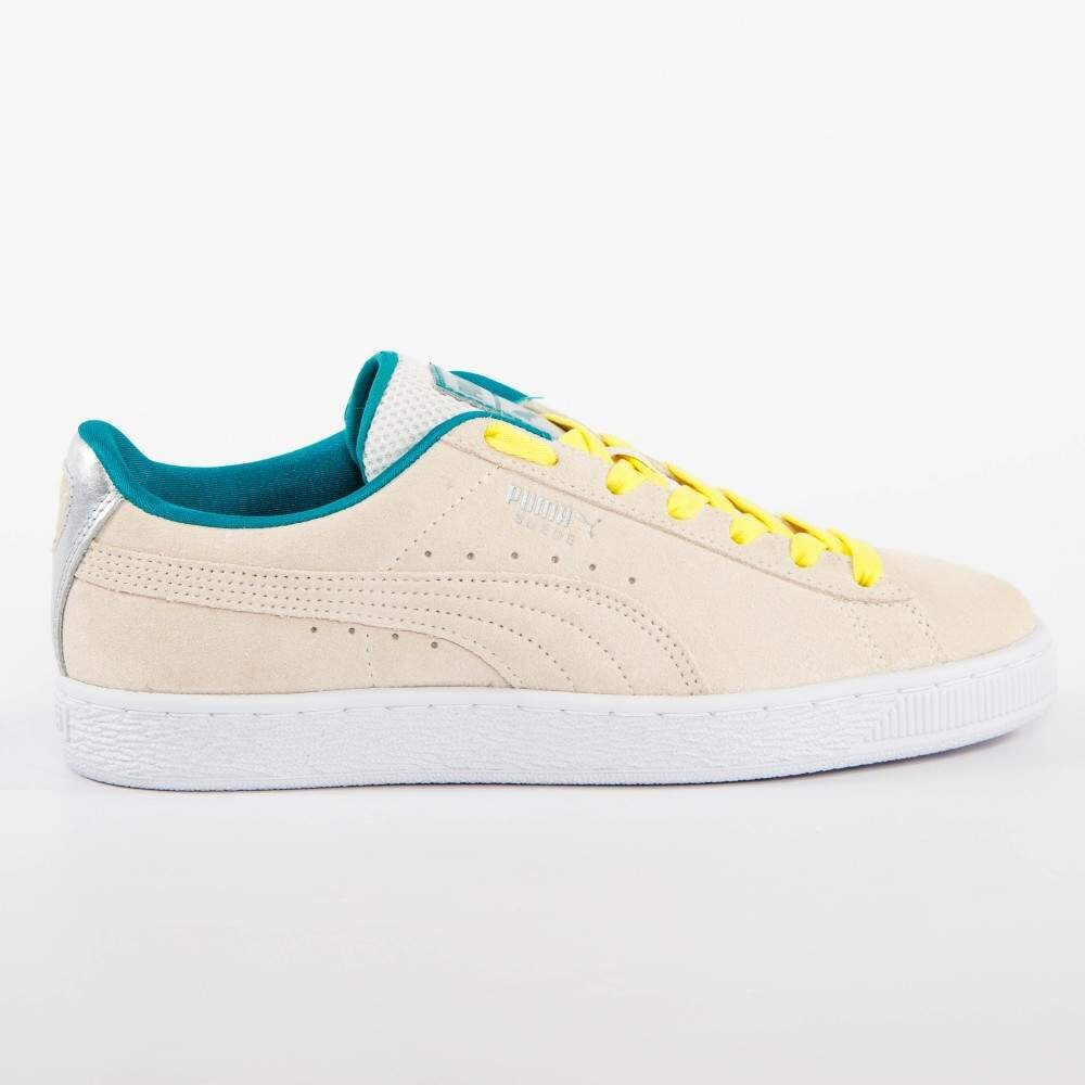 Баскетбольные кроссовки замшевые классические Puma, бежевый — фото 3