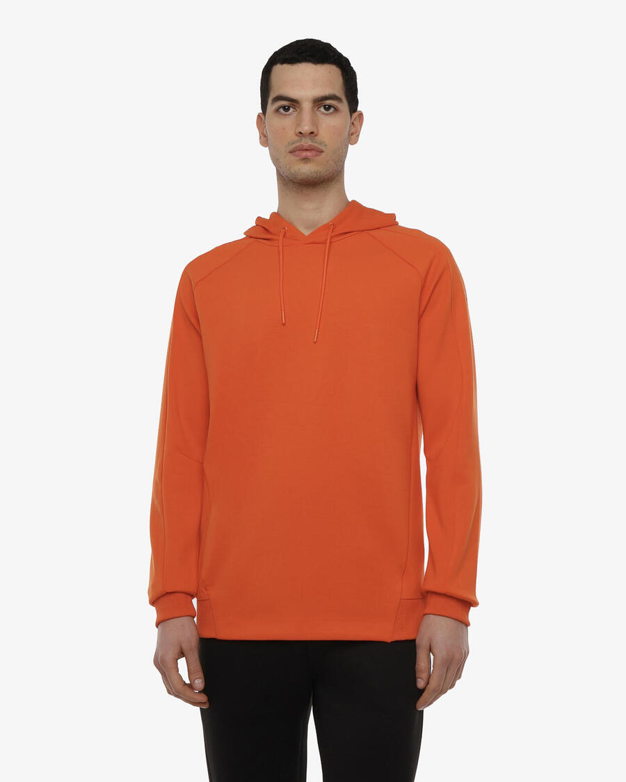 

JAKED Оранжевая мужская толстовка из синтетического материала для фитнеса