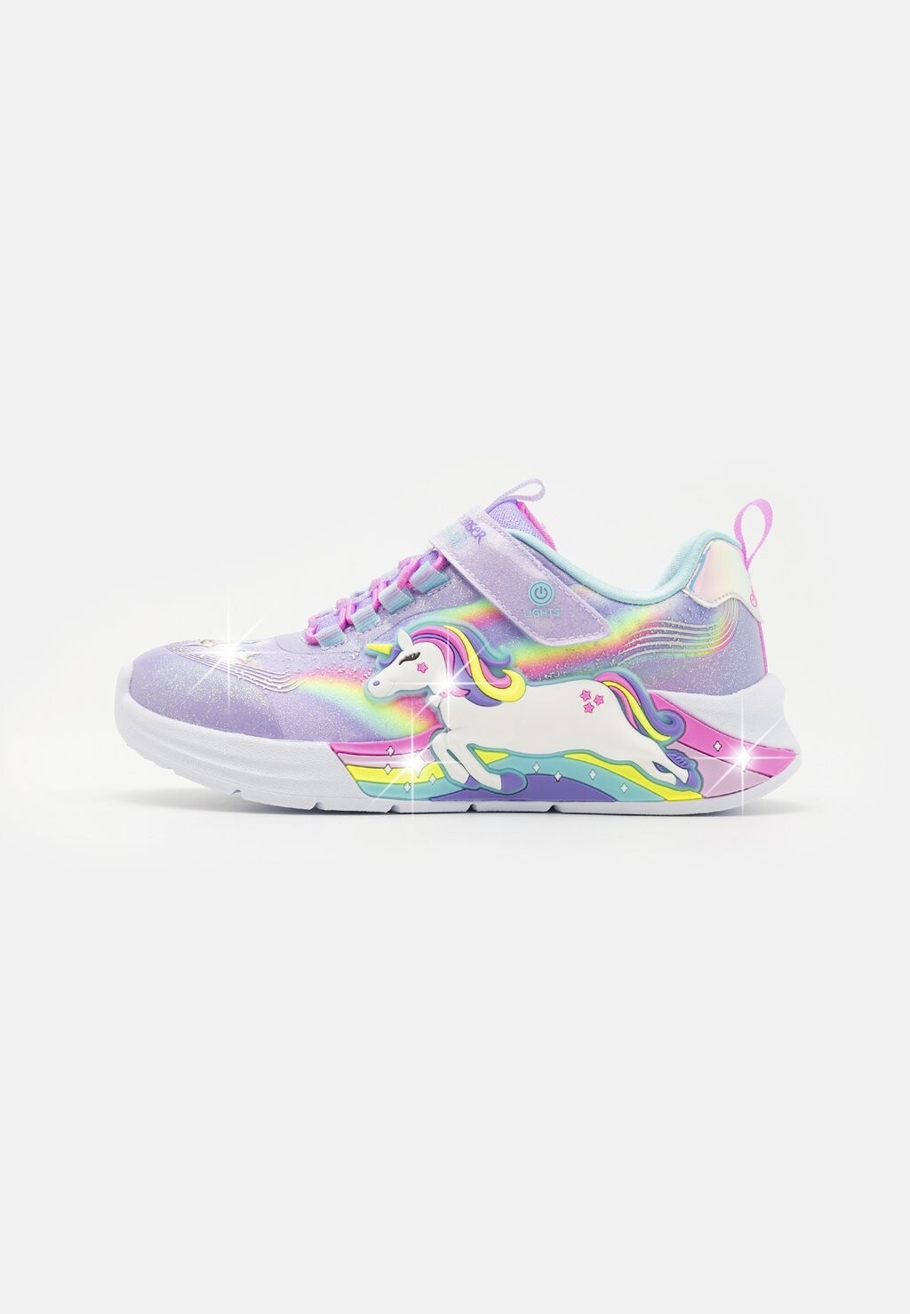 Кроссовки на шнуровке UNICORN CHASER Skechers, сирень — фото 2