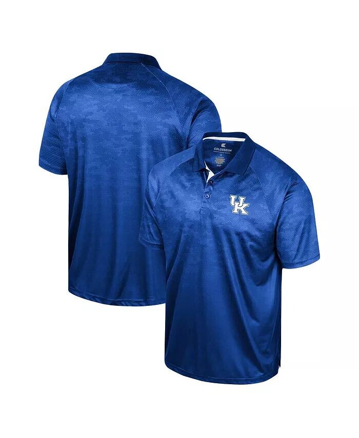 

Мужская рубашка-поло Royal Kentucky Wildcats Honeycomb Raglan Colosseum