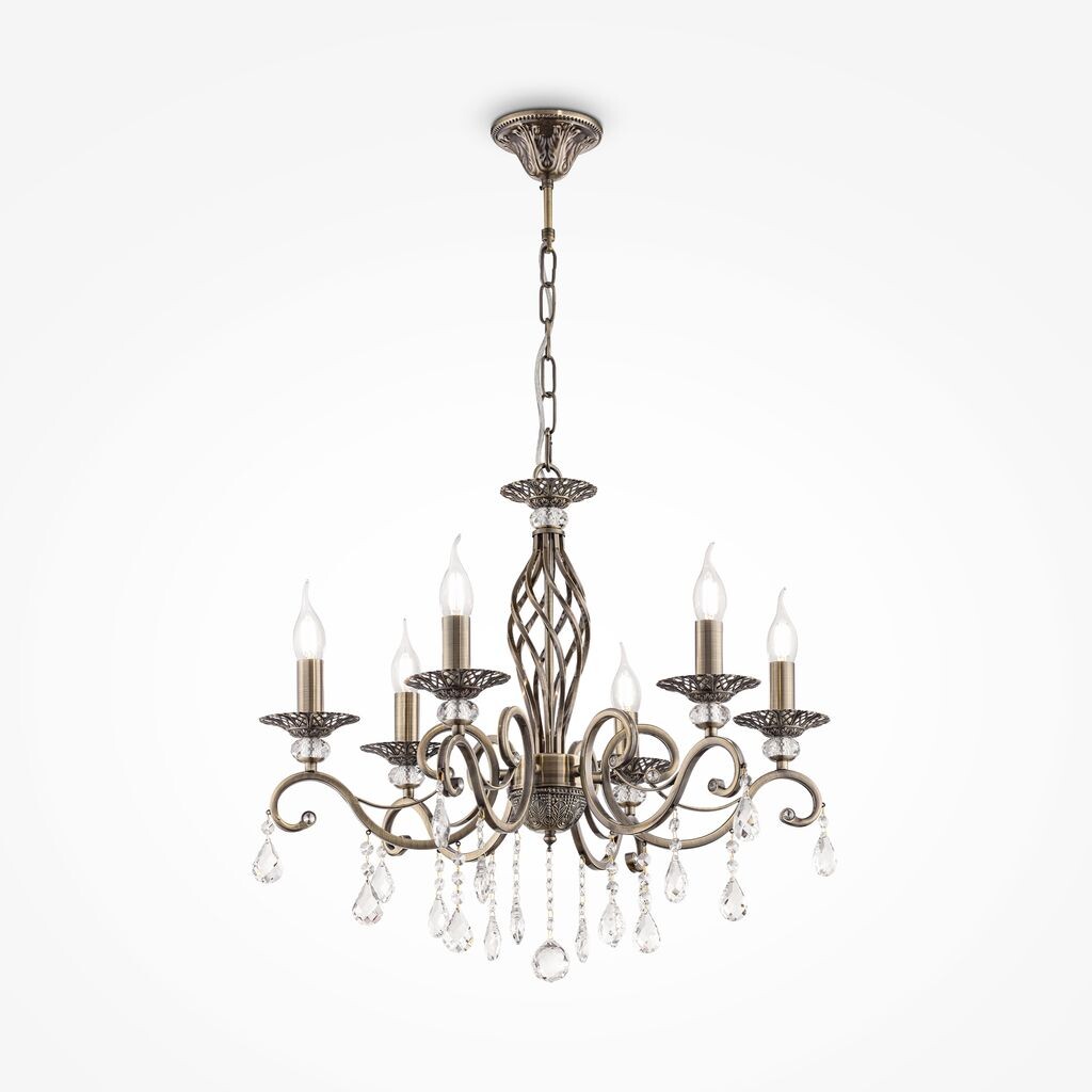 

Люстра Maytoni Grace RC247-PL-06-R 6xE14, латунь, металл, без лампочек Maytoni GmbH, золото