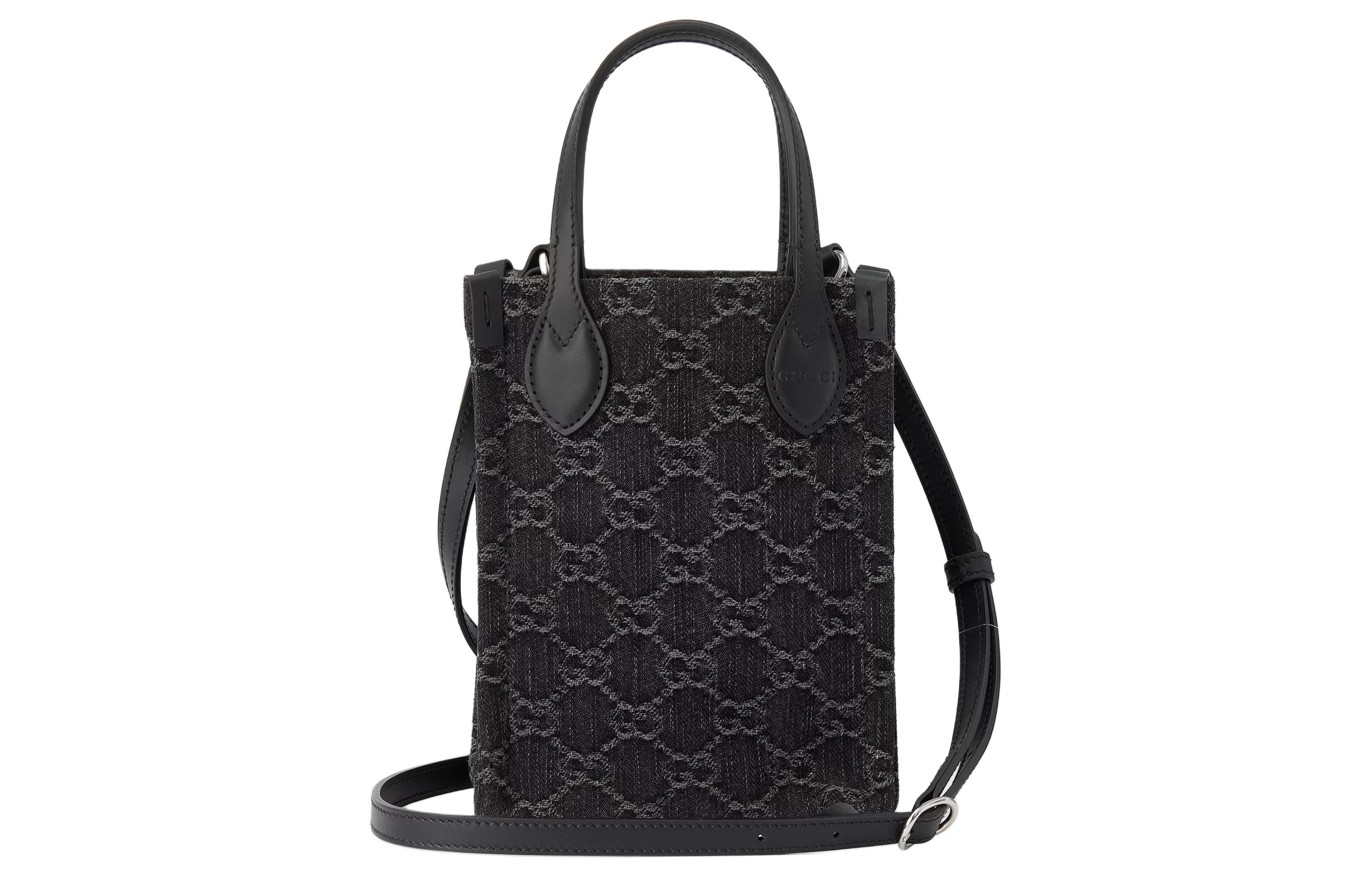 Сумка GUCCI Ophidia Denim кросс-боди мини женская — фото 4