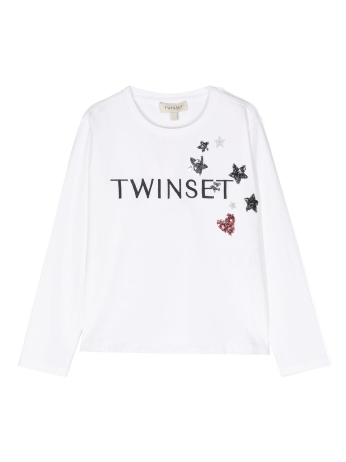 

Twinset футболка с длинными рукавами и логотипом, белый