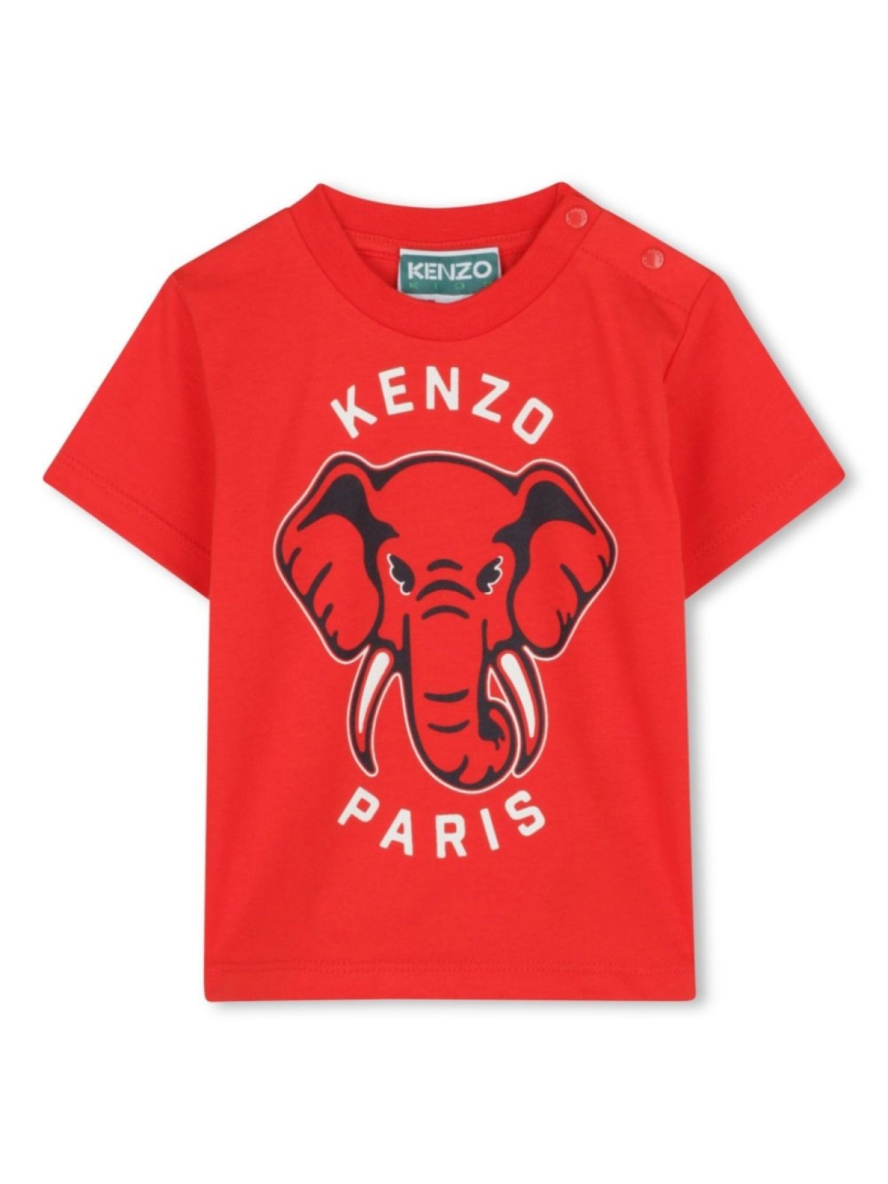 

Футболка с графичным принтом Kenzo Kids, красный