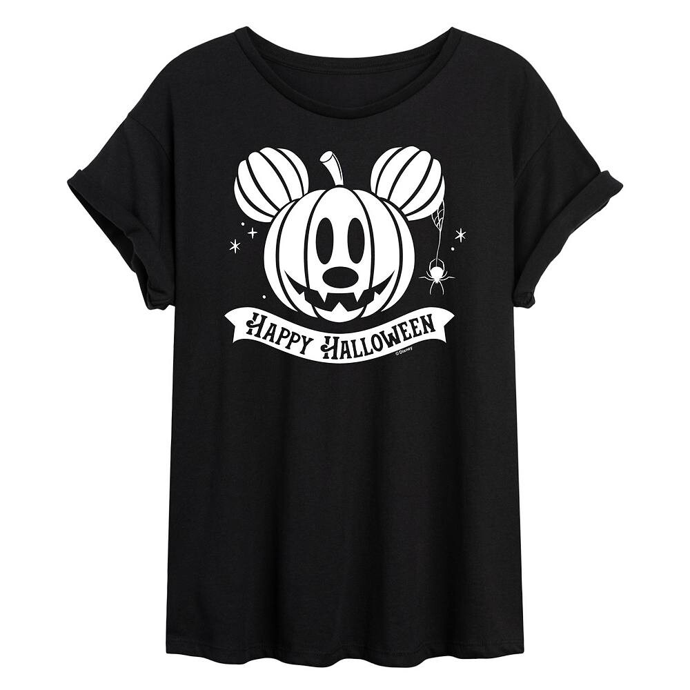 

Большая футболка с тыквой Happy Halloween для детей Disney's Mickey Mouse Licensed Character, черный