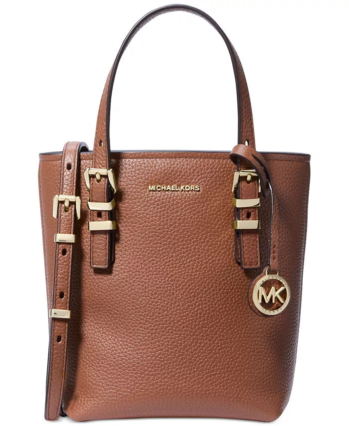 

Кроссбоди Quinn Extra Small из кожи в вертикальном формате Michael Kors, коричневый