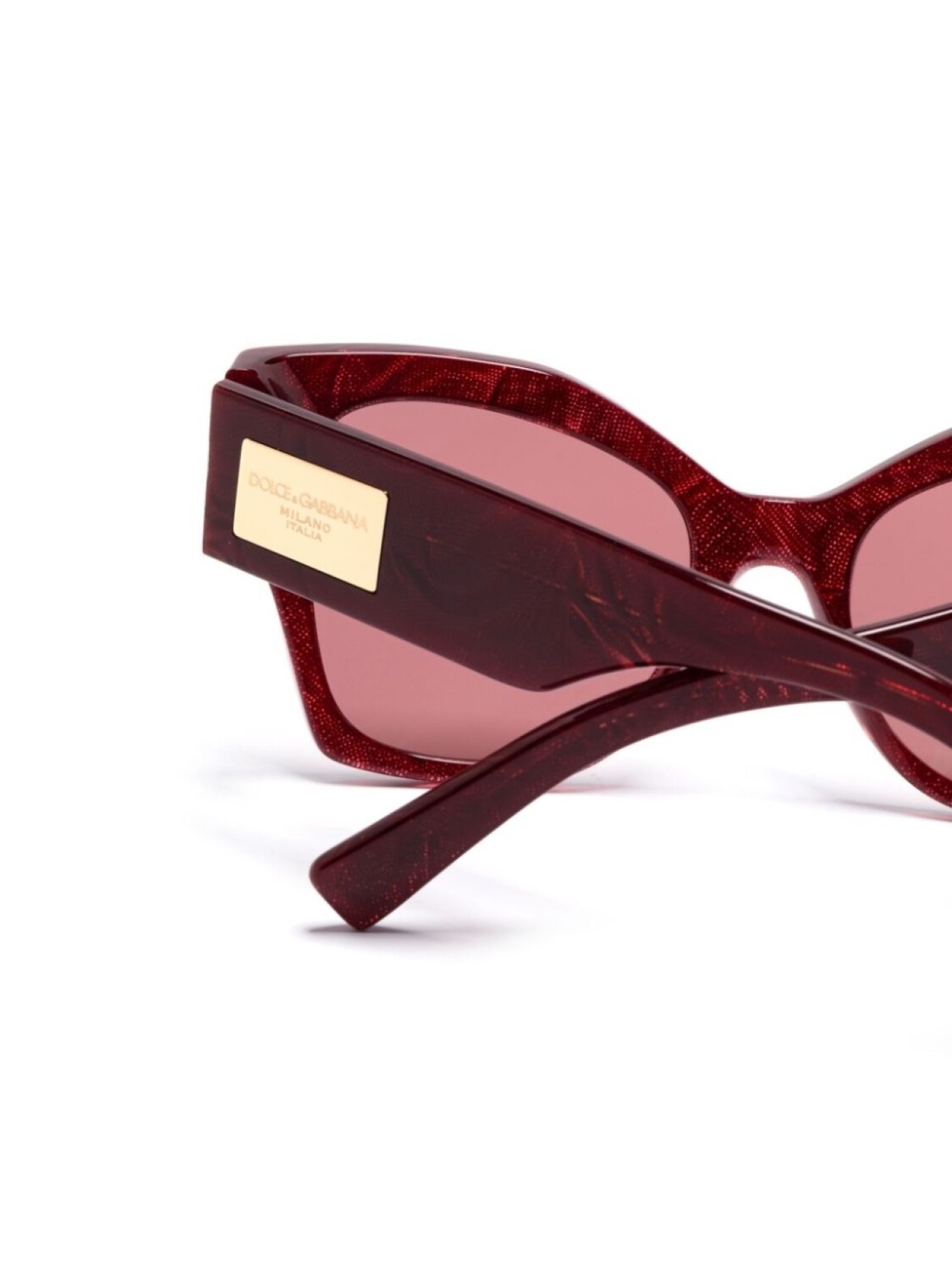 Dolce & Gabbana Eyewear солнцезащитные очки в оправе 'бабочка', красный — фото 3